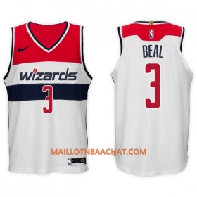 Maillot NBA Washington Wizards Bradley Beal 3 Nike 2017-18 Blanc Swingman - Homme